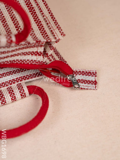Jute Bag with Madhubani Print - WBG1698