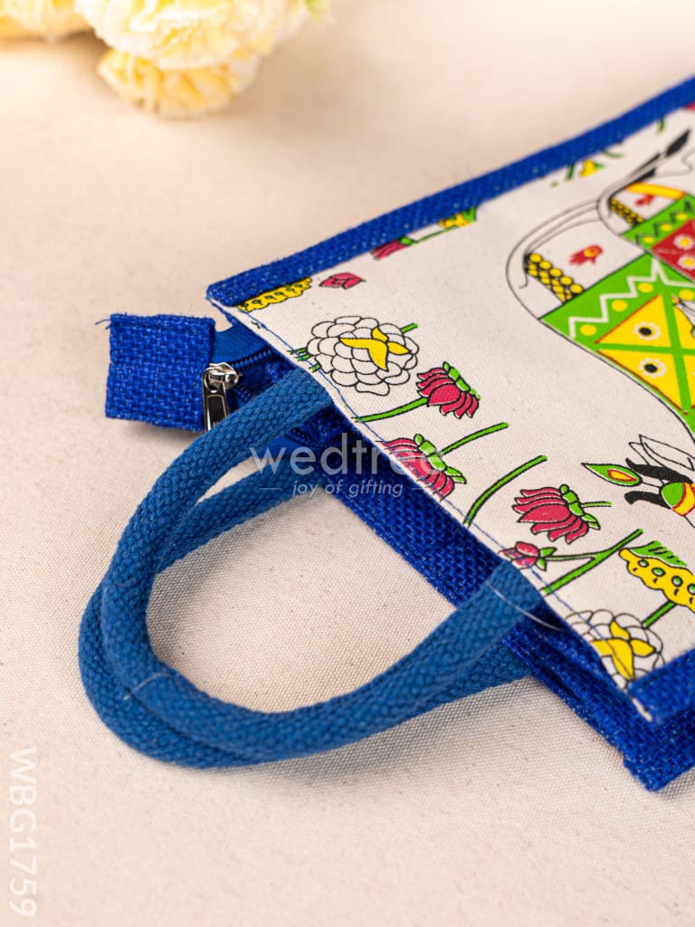 Jute Bag with Pichwai Design - WBG1759