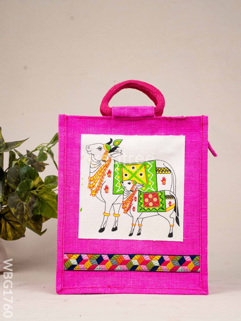 Jute Bag with Pichwai Design - WBG1760