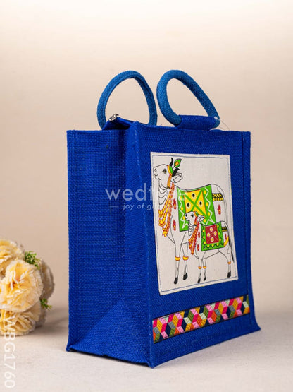 Jute Bag with Pichwai Design - WBG1760