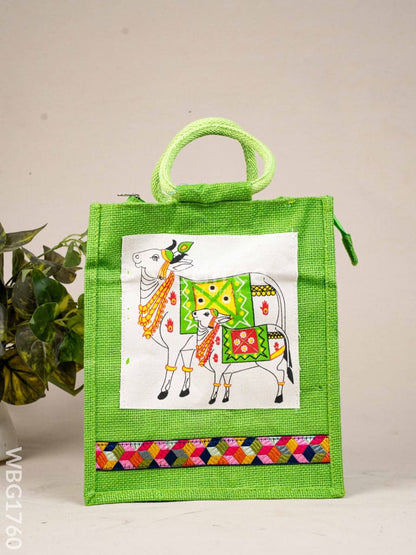 Jute Bag with Pichwai Design - WBG1760