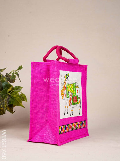 Jute Bag with Pichwai Design - WBG1760