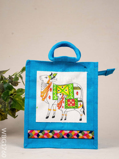 Jute Bag with Pichwai Design - WBG1760