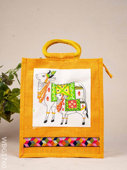 Jute Bag with Pichwai Design - WBG1760