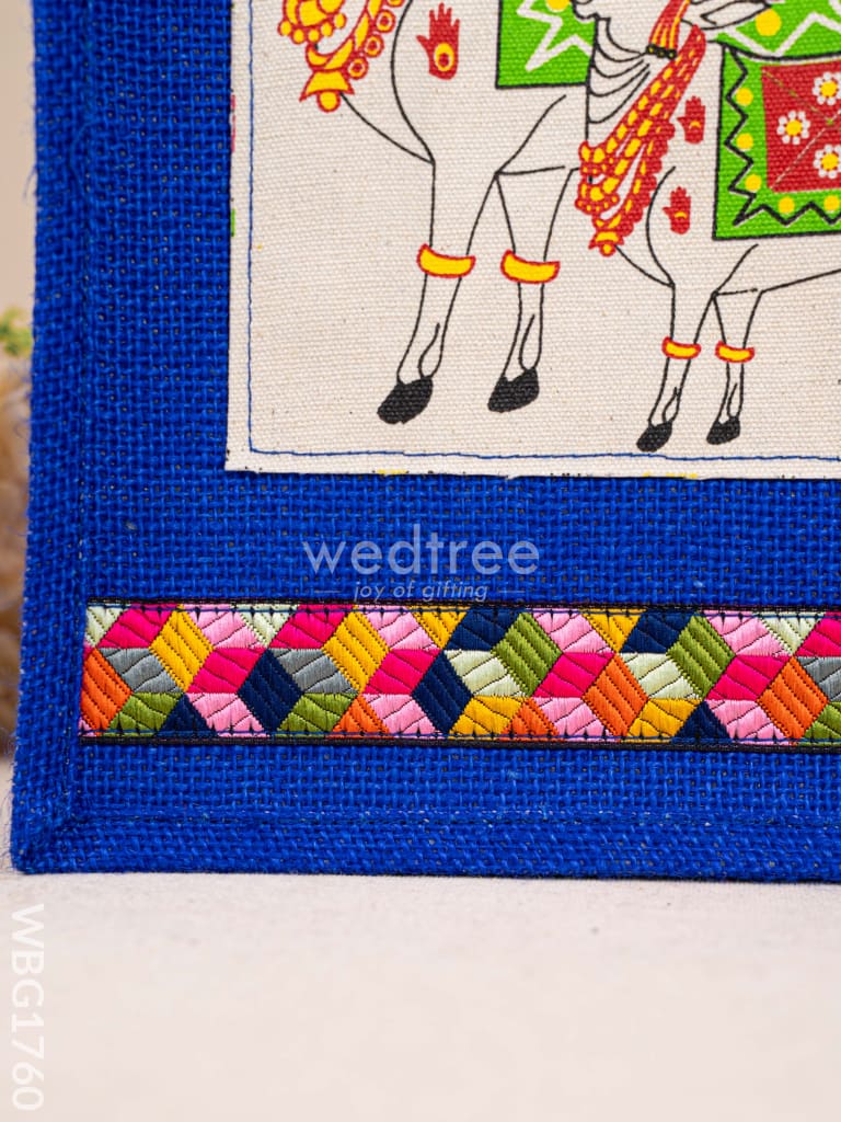 Jute Bag with Pichwai Design - WBG1760