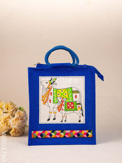 Jute Bag with Pichwai Design - WBG1760