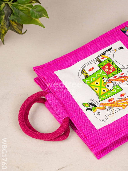 Jute Bag with Pichwai Design - WBG1760