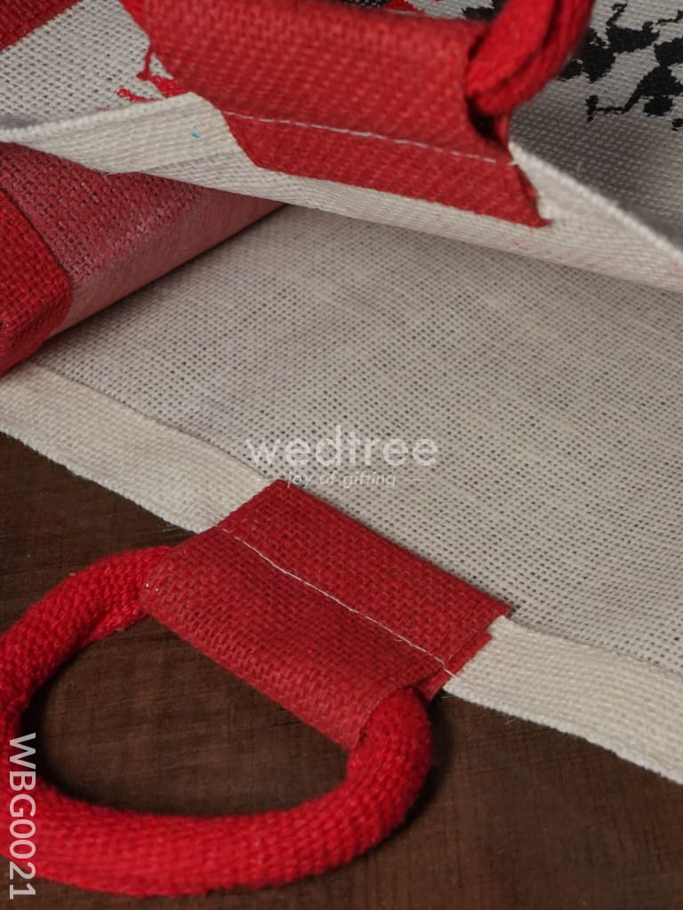 Jute bag with Warli Print - WBG0021