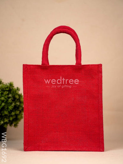 Jute Bag with Warli Print - WBG1692