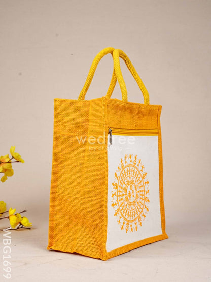 Jute Bag with Warli Print - WBG1699