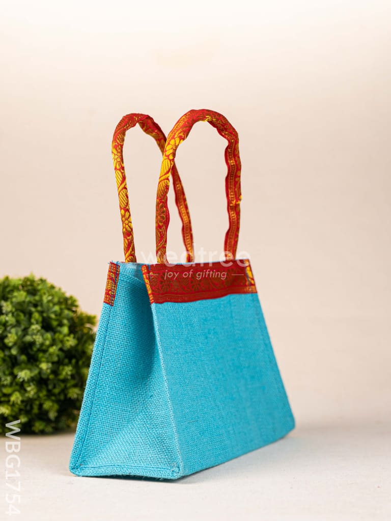 Jute Bag with Zari Border - WBG1754