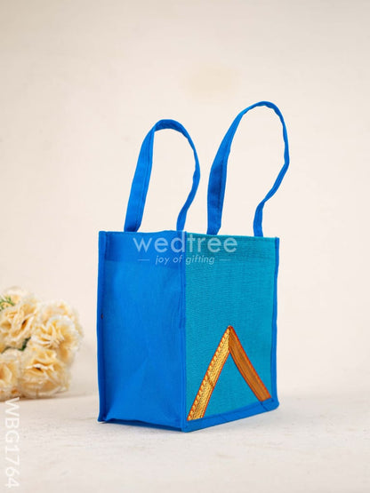 Jute Bag with Zari Design - WBG1764