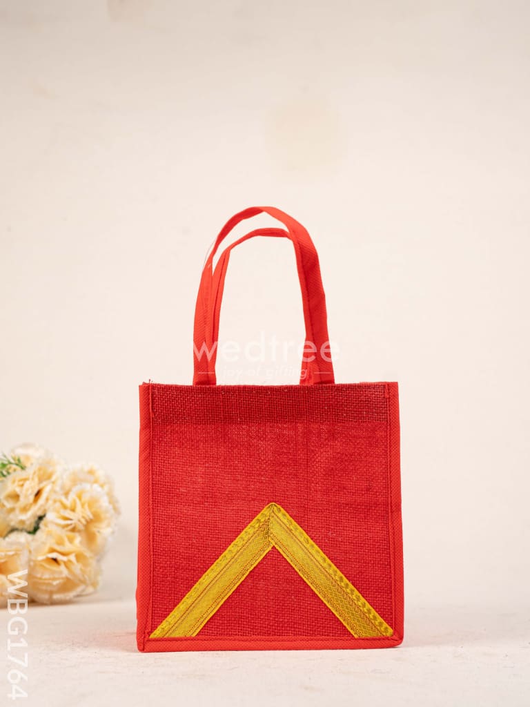 Jute Bag with Zari Design - WBG1764