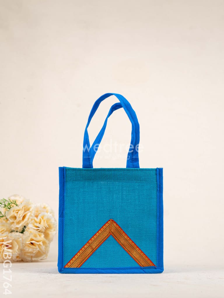 Jute Bag with Zari Design - WBG1764