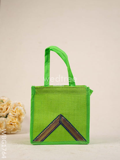 Jute Bag with Zari Design - WBG1764