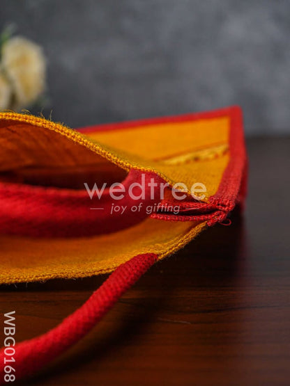 Jute Bag with Zari Lace - WBG0168
