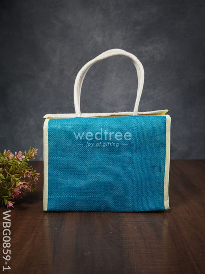 Jute Lunch Bag with Velcro - WBG0859-1