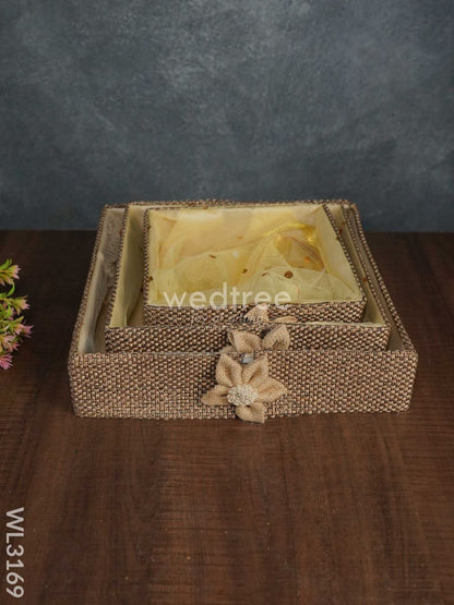 Jute Net Tissue Basket - Set of 3 - WL3169