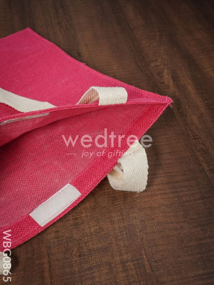 Jute Shopping Bag with Thread Handle - WBG0865