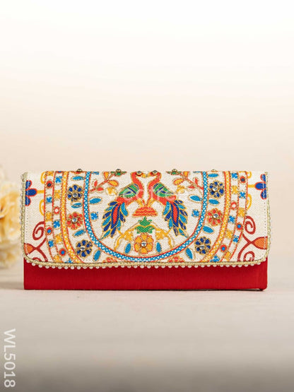 Jute Sling Bag with Embroidery - WL5018