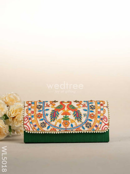 Jute Sling Bag with Embroidery - WL5018