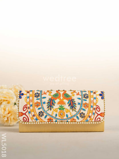 Jute Sling Bag with Embroidery - WL5018
