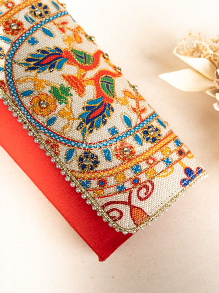 Jute Sling Bag with Embroidery - WL5018