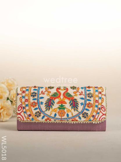Jute Sling Bag with Embroidery - WL5018