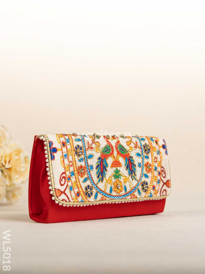 Jute Sling Bag with Embroidery - WL5018