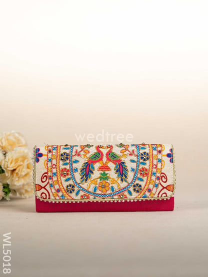Jute Sling Bag with Embroidery - WL5018
