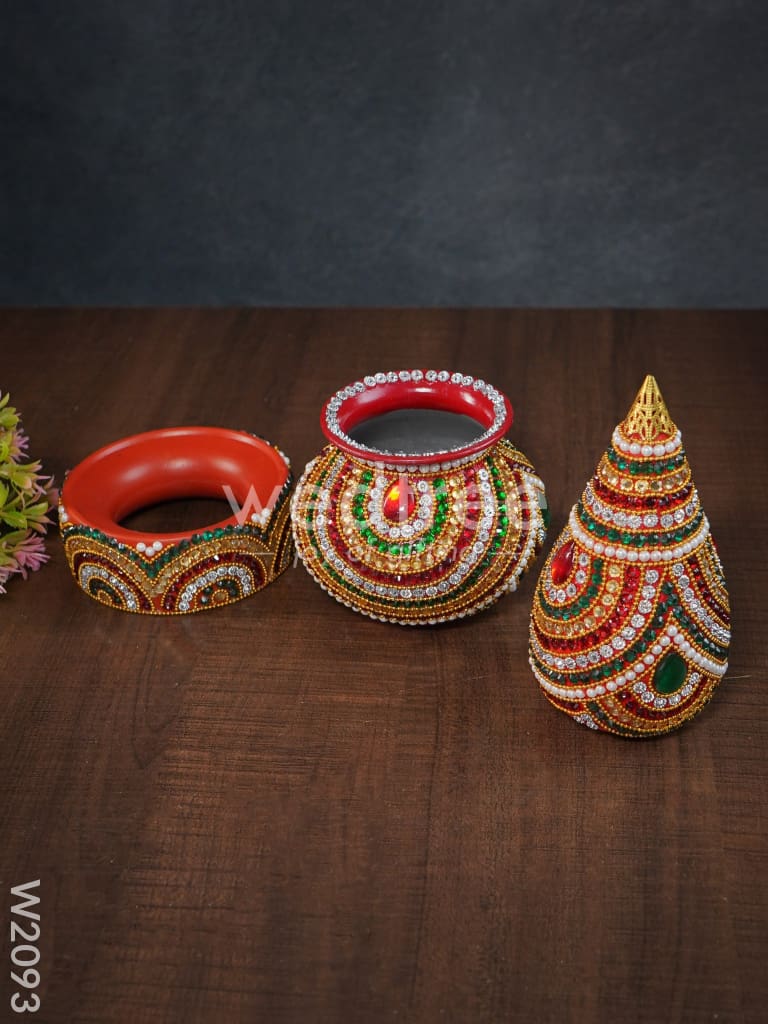 Kalash - Kundan with Stone - W2093
