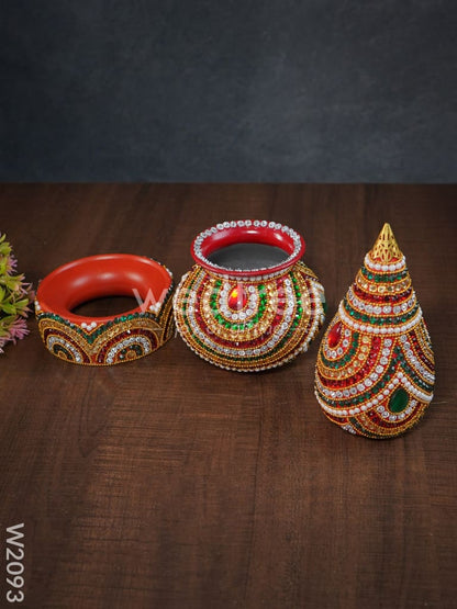 Kalash - Kundan with Stone - W2093