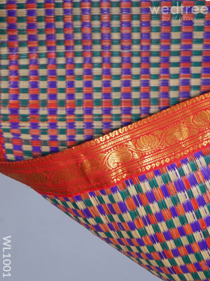 Kalyana Pattu Paai with Zari in the Border - WL1001