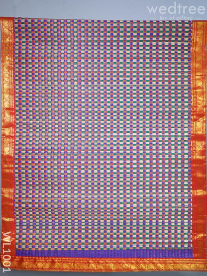Kalyana Pattu Paai with Zari in the Border - WL1001