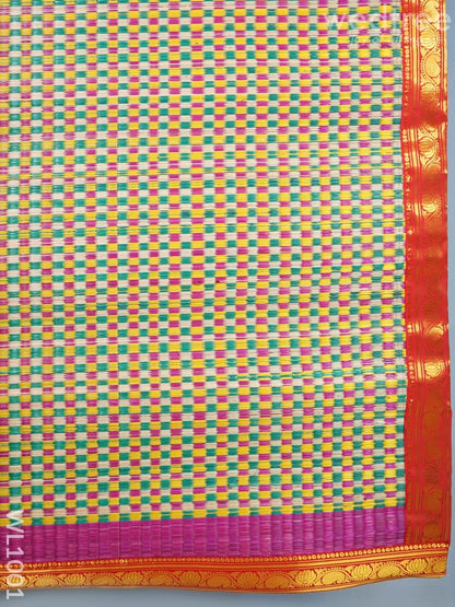 Kalyana Pattu Paai with Zari in the Border - WL1001
