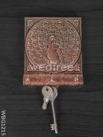 Key hanger with Oxidised Peacock - Copper finish - WBG1215