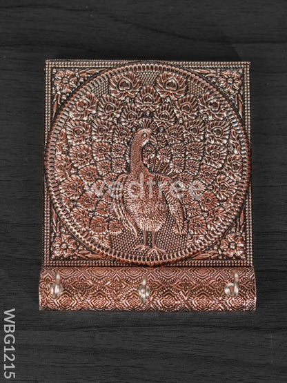 Key hanger with Oxidised Peacock - Copper finish - WBG1215