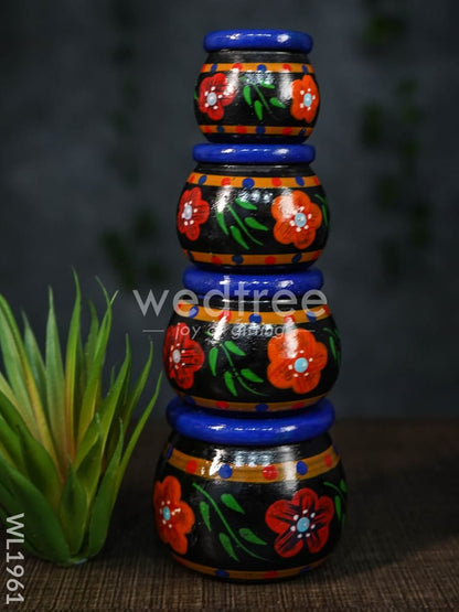 Kubera Lakshmi Pot Set (Set of 4) - WL1961