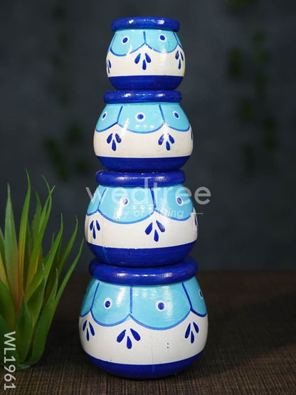 Kubera Lakshmi Pot Set (Set of 4) - WL1961
