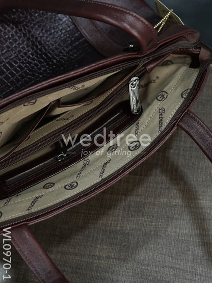 Ladies Handbag - Handbag with Big Square Block Design - WL0970