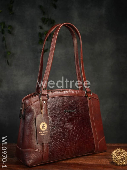 Ladies Handbag - Handbag with Big Square Block Design - WL0970