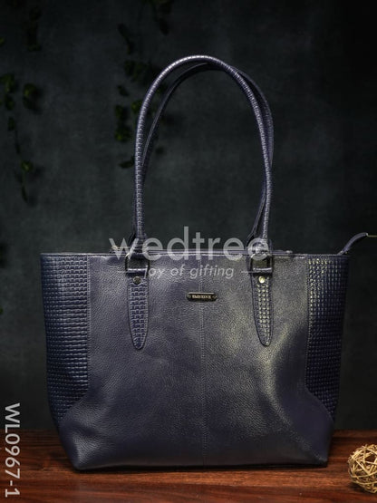 Ladies Handbag - Handbag with Squared and plain design Mixed - WL0967