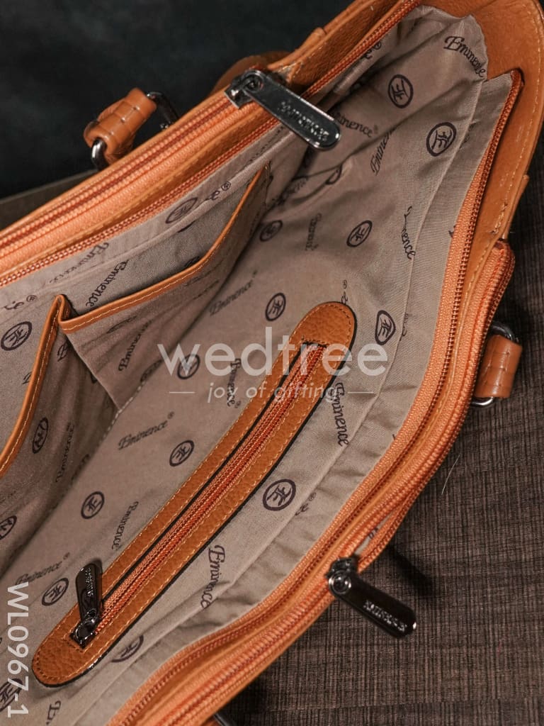 Ladies Handbag - Handbag with Squared and plain design Mixed - WL0967