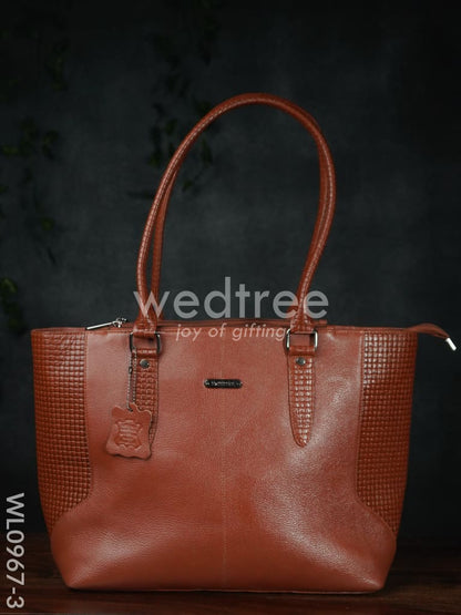 Ladies Handbag - Handbag with Squared and plain design Mixed - WL0967