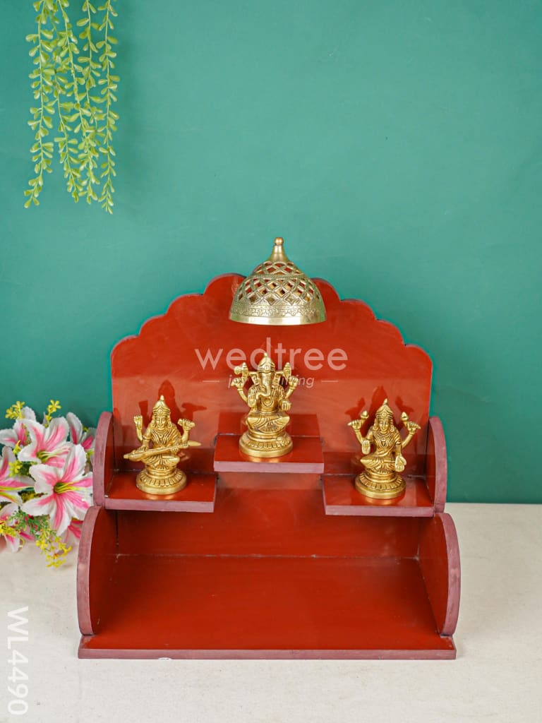 Lakshmi - Ganesha - Saraswathi Pooja Mandir - WL4490