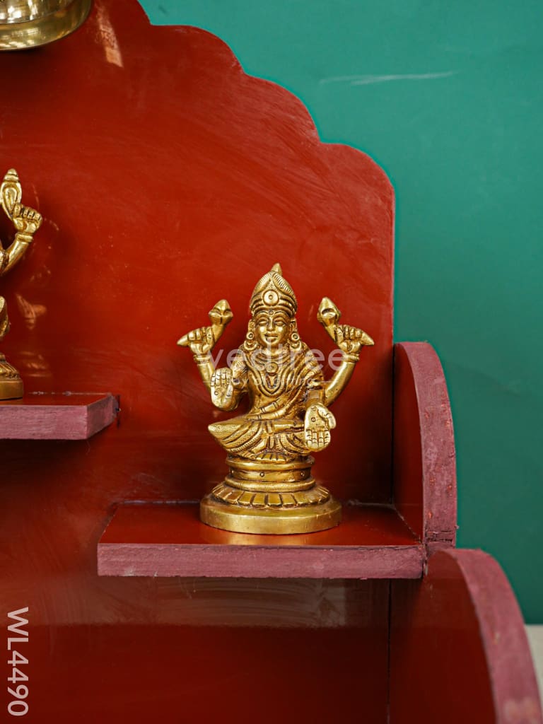 Lakshmi - Ganesha - Saraswathi Pooja Mandir - WL4490