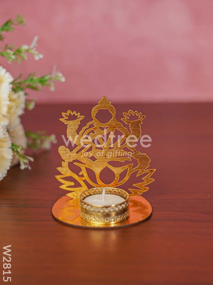 Lakshmi shadow candle holder - MDF - W2815