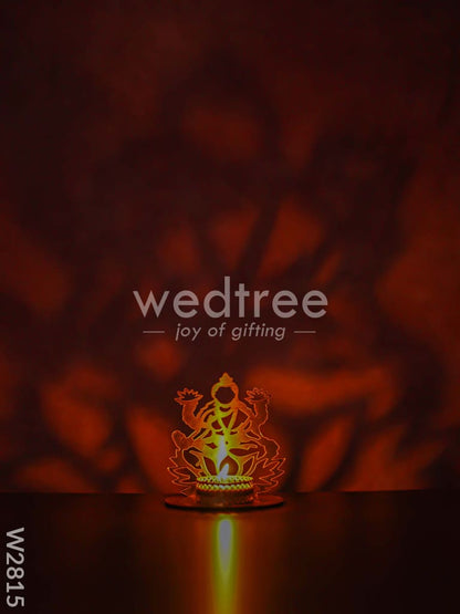 Lakshmi shadow candle holder - MDF - W2815