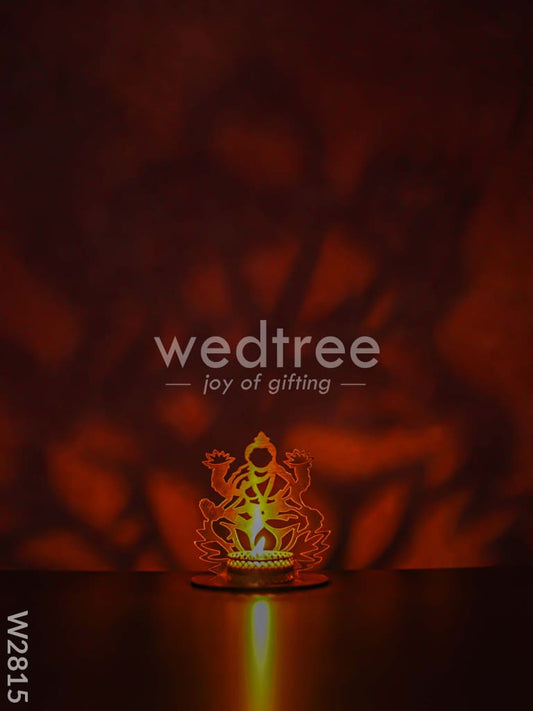 Lakshmi shadow candle holder - MDF - W2815