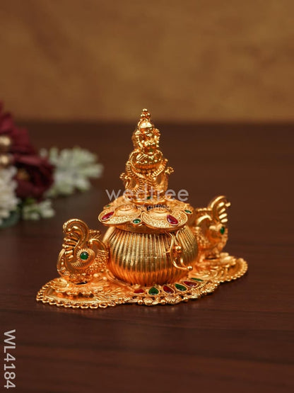 Lakshmi with Annapakshi Kumkum Holder - WL4184